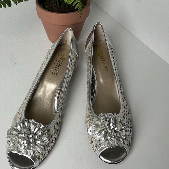 Brunu's Made in Portugal Silver‎ Heels  Size EU40 - Picture 2 of 10